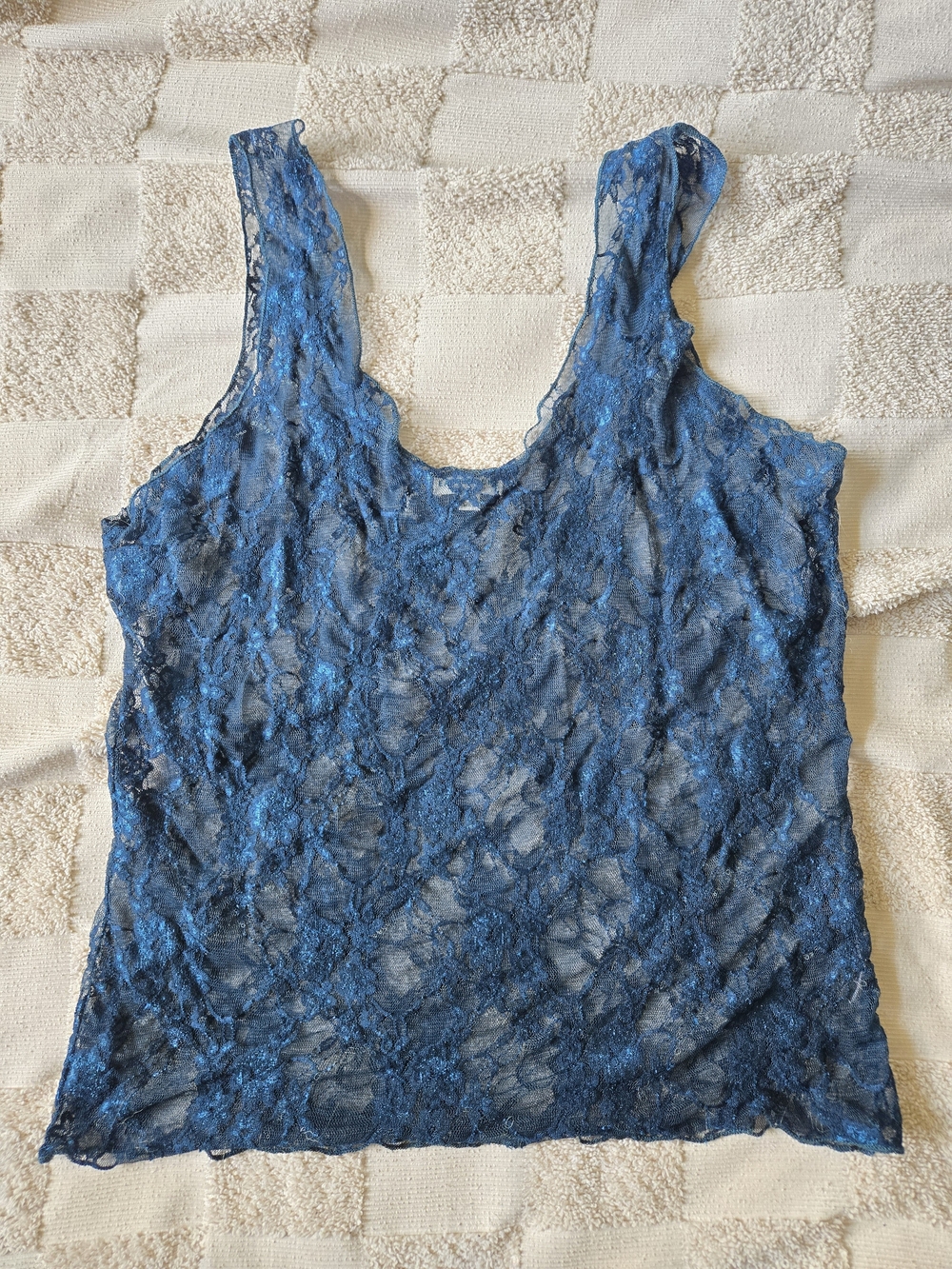 Earthbound Blue Lace Tank Top